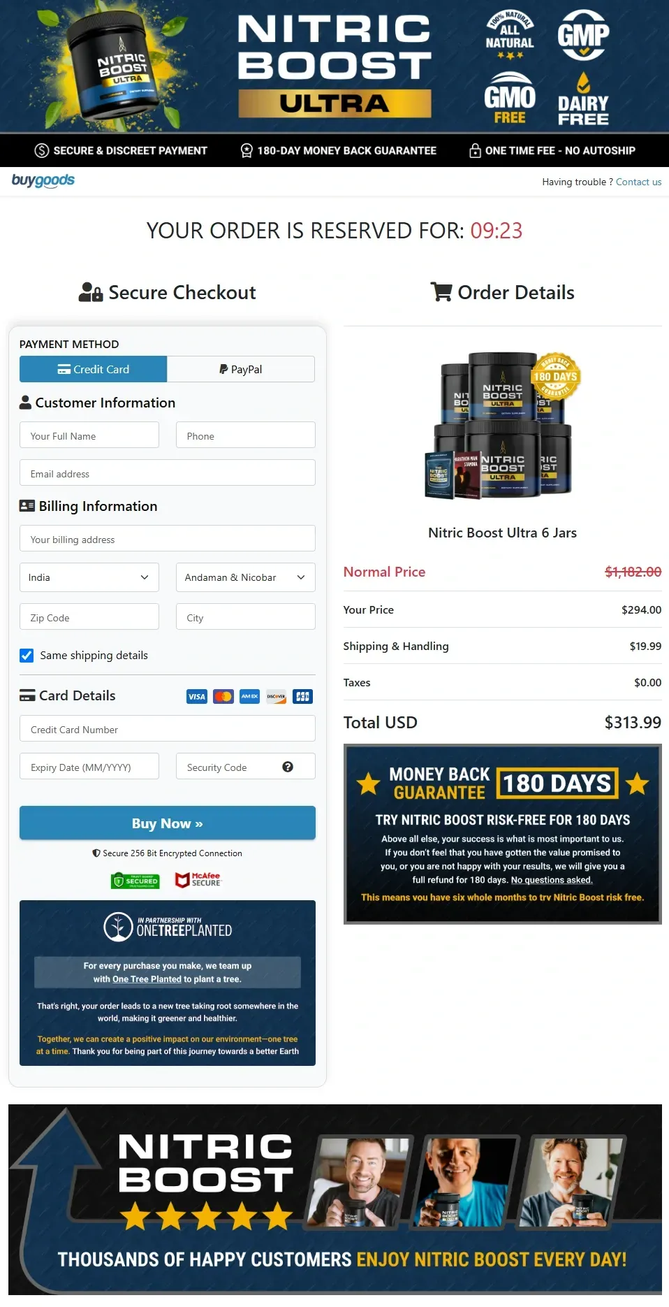 nitric boost Pro - Order Page